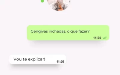 Gengiva inchada ou sangrando